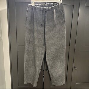 Aritzia Babaton The Group Gray Herringbone Plaid Jimmy Pant Trousers Size Small